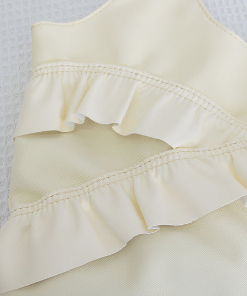 トートバッグ 大容量 肩掛けバッグ 合皮 ラッフルフリルバッグ 韓国風 大人可愛い 手提げバッグ フェイクレザー 通学通勤 ハンドバッグ A4サイズ 2WAY鞄 77YUEL-001